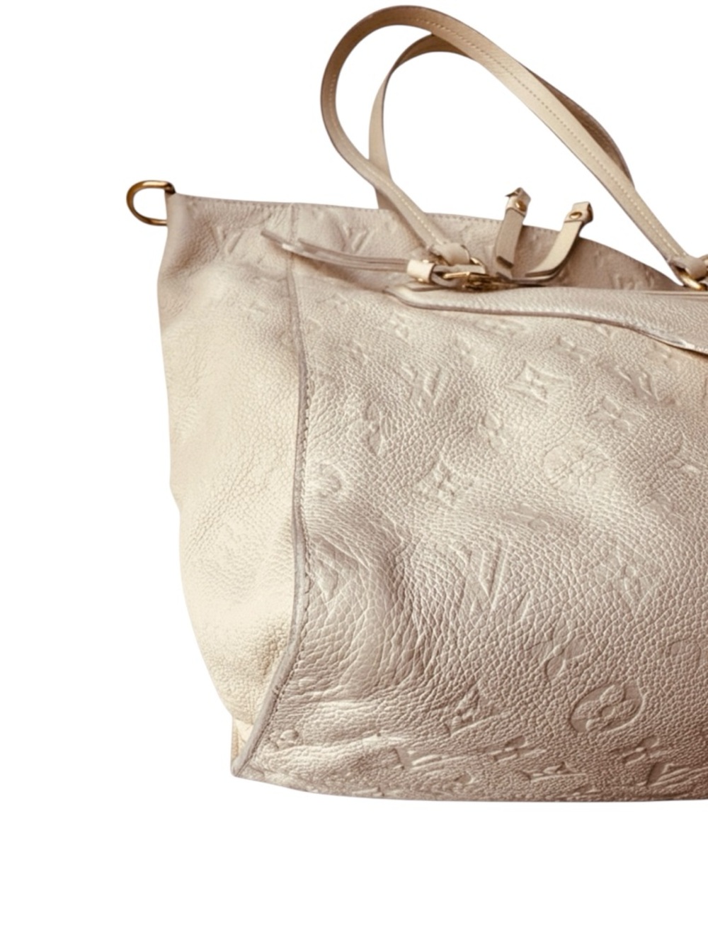Louis Vuitton Empreinte LV Monogram Leather Lumineuse PM Tote Bag Neigo Creme - Picture 7 of 16